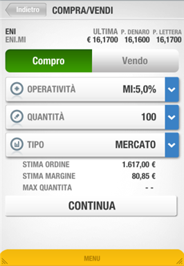 Ordine condizionato forex fineco