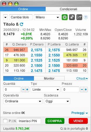 Trading system automatico fineco
